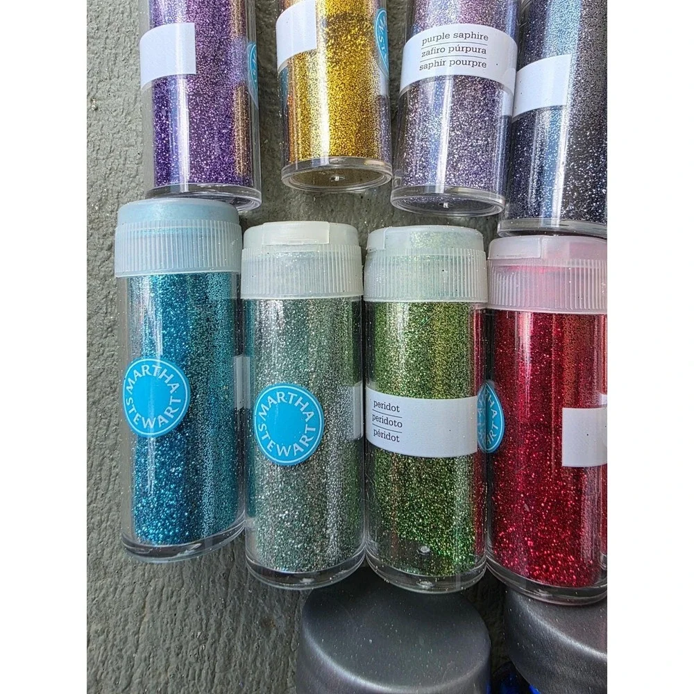 Martha Stewart Heidi Swapp Recollections Glitter Embossing Craft Lot 30pc E3